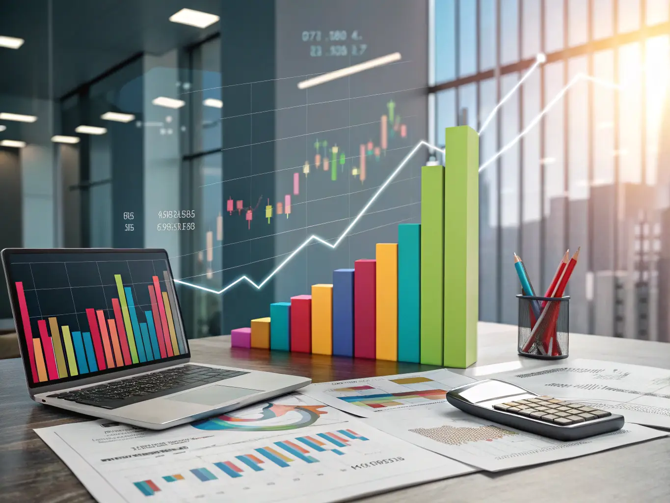 A graph showing optimized financial growth, illustrating the benefits of effective tax planning and advisory services in maximizing returns and achieving financial stability.
